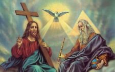 Jesus with God GLOSSY POSTER PICTURE PHOTO Religious Catholic Christian Church