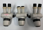NIKON SMZ-1B STEREO ZOOM MICROSCOPE HEADS PARTS AND REPAIR LOT OF 3