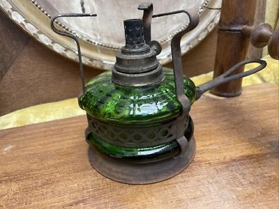 Ancien Réchaud À Alcool Verre Et Métal  - Photo 1/4