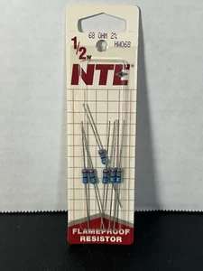 NTE Flameproof Resistor 68  Ohm 2%. 1/2W HW068 - Picture 1 of 3