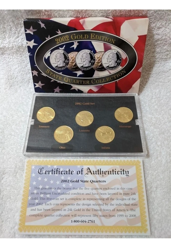 2002 Gold Edition State Quarter Collection Brilliant Uncirculated  - Image 1 of 1
