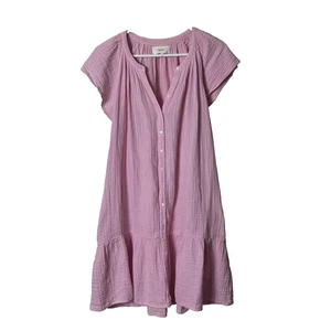 Xirena Minikleid rosa Jude Gaze Baumwolle Flatterärmel Damen S Freizeit - Bild 1 von 11