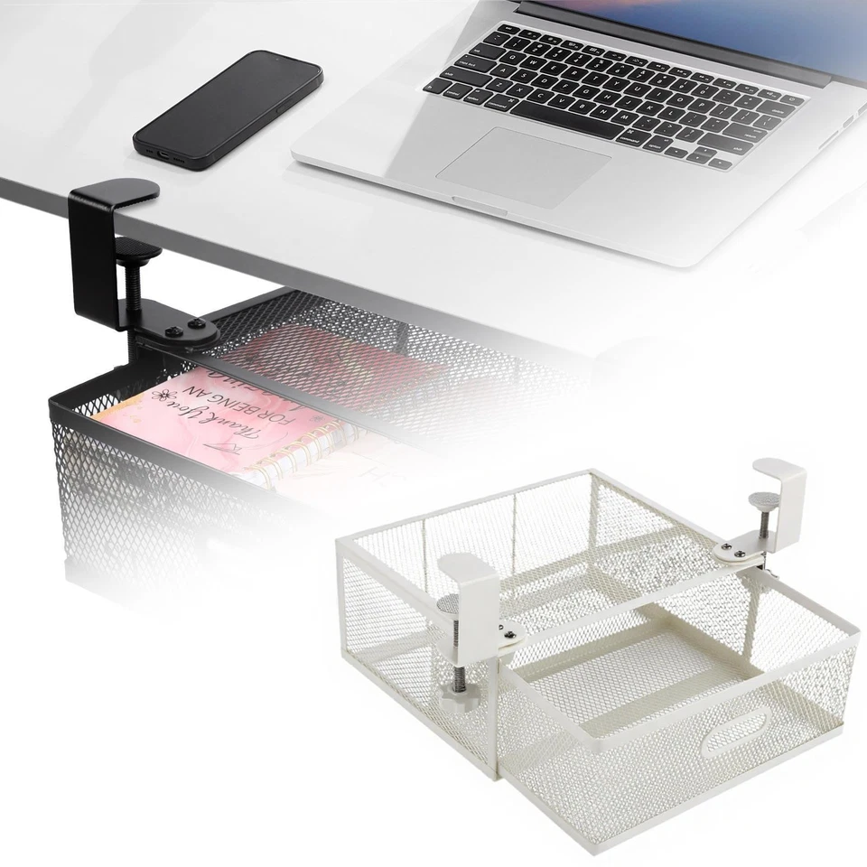 Органайзер под стол ящик, подвесная полка, универсальный, простой в установке, стол - Изображение 1 из 1