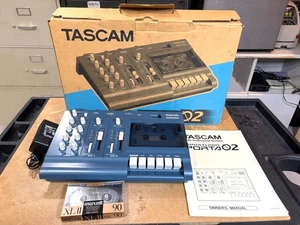 Tascam Porta 02 4 Track Recorder, Box, Manual, PS-P2 Pwr Supply & New Tape - Picture 1 of 14