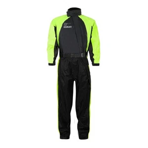Zorax Motorcycle Rain Over Suit Motorbike Waterproof Men One Piece Black/Yellow - Picture 1 of 12