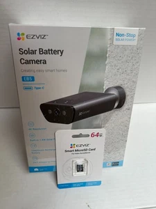 EZVIZ EB5 4K - Smart Wireless WiFi Outdoor Solar Battery Camera + 64GB SD CARD - Picture 1 of 1