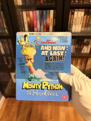 Monty Python and the Holy Grail Zavvi UK 4K UHD Blu-Ray SteelBook New Foto 1 de 4