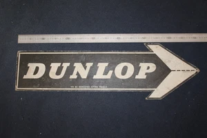 Dunlop Car & Motorcycle Trials Direction Sign Cardboard 1960's - Picture 1 of 5