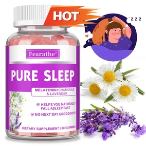 Sleep Gummies (with Chamomile and Lavender) - Natural Sleep - 60 Gummies - Foto 1 di 9
