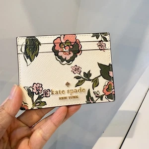 Tarjetero Kate Spade Madison Floral Pequeño Delgado KL863, Merengue Multi - Imagen 1 de 4