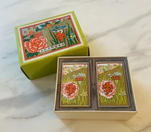 Vintage Hanafuda 四季 by 大石天狗堂 Set of Black and Red - Picture 1 of 4
