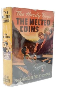 The Hardy Boys The Melted Coins Franklin W. Dixon 23 hb/dj 1st edition brown '44 - Picture 1 of 11