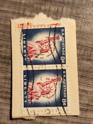 US 1954 8c Statue of Liberty Stamp Used - #5965 - Image 1 of 2