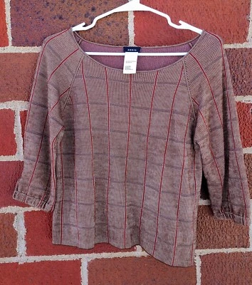 Camisa Top Para Mujer Akris Manga Larga Cachemira Seda Talla XS EE. UU. Foto 1 de 4