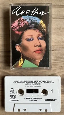Aretha Franklin Aretha Cassette Tape 1986 Arista Records RCA Music VTG music  - Image 1 of 4