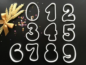 Numbers | Large | 4 inches | Cookie Cutter | Cake Decorating | UK Seller - Picture 1 of 21