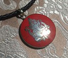Massives Buddha Ganesha Amulett aus NEPAL mit Koralle