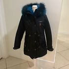 Samuel Reiz Fur Lined Parka Coat Jacket Women’s Size Large MSRP $2500