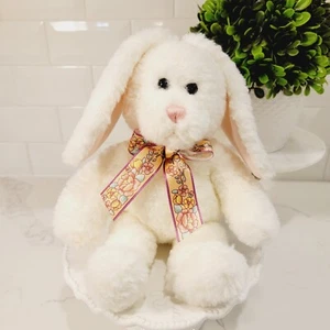 GUND BEST FRIENDS Soft White Bunny Rabbit Plush Stuffed Animal Toy With Bow - Picture 1 of 10