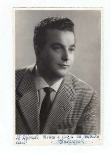 Fotografia autografo GINO PASQUALE Cantante tenore anni 50 lirica photo FOTO - Picture 1 of 2