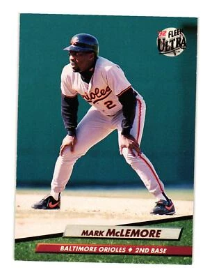 1992 Ultra #304 Mark McLemore Baltimore Orioles - Image 1 of 2