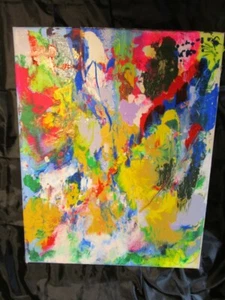 Musk Yai OOAK ARTABSTRACT HAND PAINTED PAINTING 2025 - Picture 1 of 5