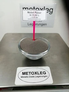 Nickel-Pulver/Ni-Metall/Ni 99,88 %/Ni-Pulver 0,30mm/25 g/Analyse - Bild 1 von 6
