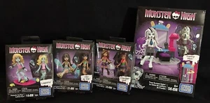 MONSTER HIGH - Cleo, Clawdeen, Frankie & Lagoona Mega Bloks (4 SEALED BOX LOT) - Picture 1 of 8