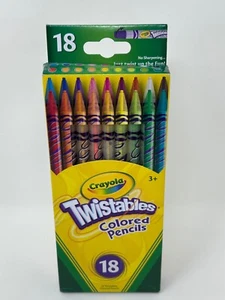 Crayola Twistables Nontoxic Colored Pencils with Assorted Colors 18 ct Pack of 6 - Picture 1 of 3