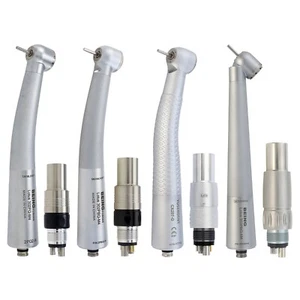 BEING Pieza de mano de fibra óptica dental de alta velocidad 45° Acoplador quirúrgico NSK 4 6 orificios - Imagen 1 de 336