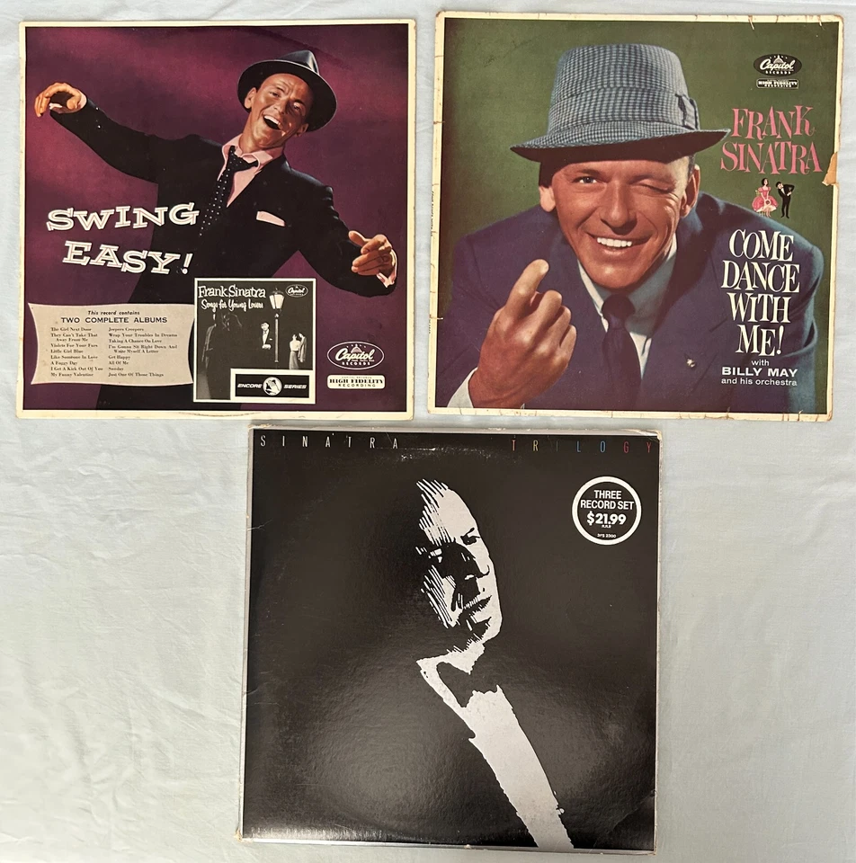 FRANK SINATRA – THREE GREAT albums inc 3LP Trilogy L@@K! - Image 1 of 4
