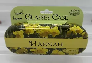 New Women’s Daffodils Glasses Case & Personal Name ‘Hannah’ (Cannot Customise) - Picture 1 of 6