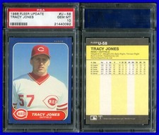 PSA 10 1986 Fleer Update #U-58 Tracy Jones XRC Cincinnati Reds POP5