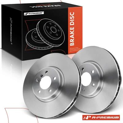 A-Premium Front L & R 通风盘式制动转子适用于宝马 X5 2011-2018 X6 2008-2019 — 第 1/4 张图片