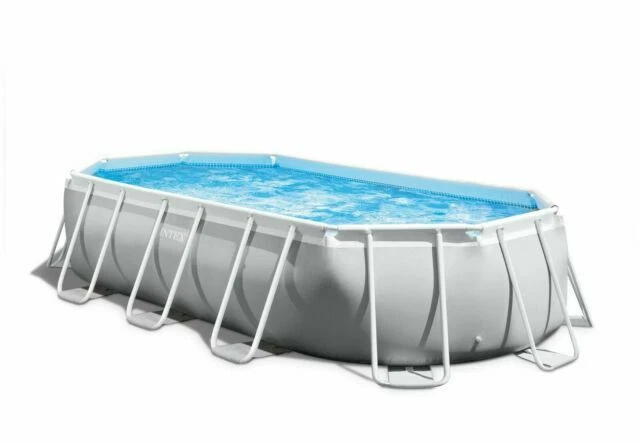 Intex Prism Frame Piscina Fuori Terra 610x305x122cm - Grigio (26798NP)