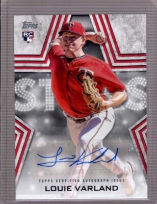 LOUIE VARLAND 2023 Topps Series 2 Baseball Stars Rookie RC Autograph Auto BSA-LV - Image 1 of 2
