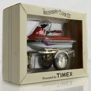 TIMEX Waterbury Red Jet Ski Wave Runner SeaDoo Jetski kleine Uhr Made in Japan - Bild 1 von 7