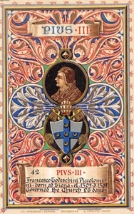 42 Pope Pius III Piccoloni Term 26 Days - Picture 1 of 2