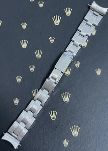 Rolex 13mm Damen Edelstahl Oyster 2/63 Big Crown Nietenband "66" Ende 6917 - Bild 1 von 8