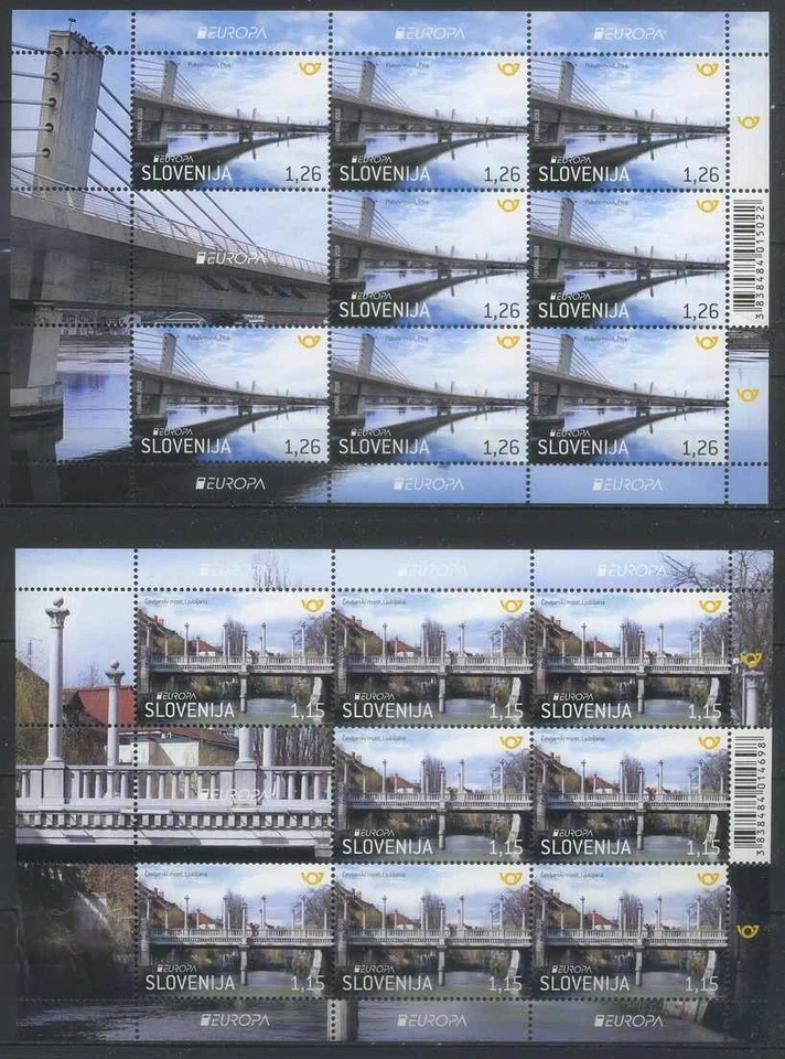 Slovenia 2018 Europa CEPT, Architecture, Bridges MNH**  - Image 1 of 1