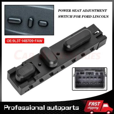 Left Driver Side Seat Control Switch For 9L3T14B709FAW Lincoln MKT MKX MKZ l4 V6 - Image 1 of 4