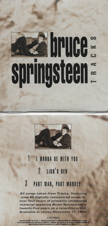BRUCE SPRINGSTEEN  Tracks  rare promo CD SAMPLER with PicCover  STILL SEALED! - Image 1 of 1