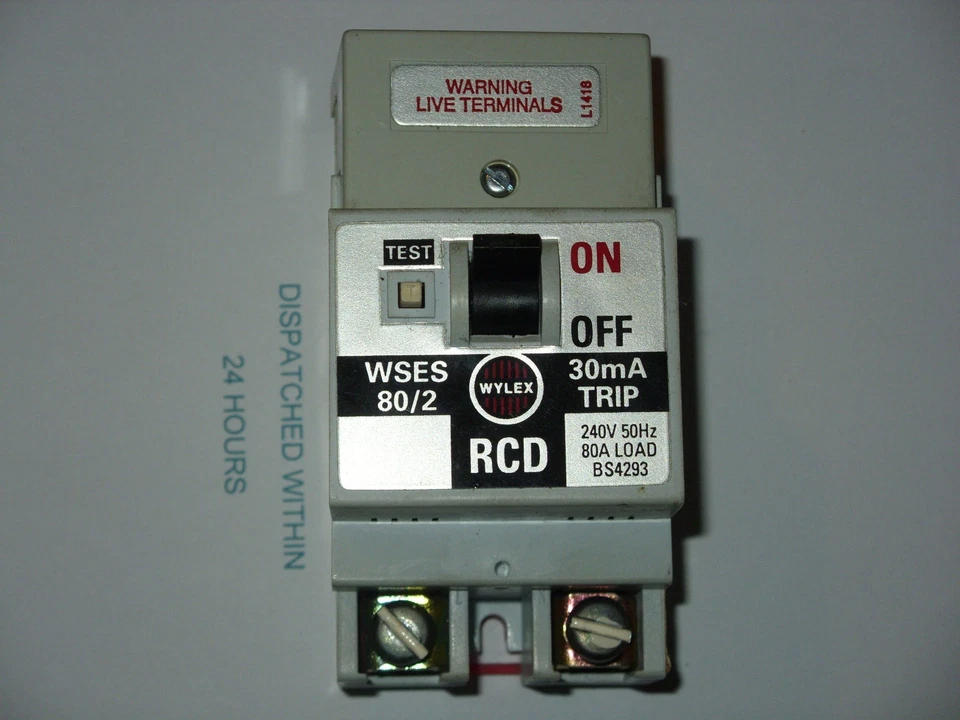 QUALITY WYLEX WSES 80/2 80 AMP 30mA TRIP BS4293 DP 240V 80A LOAD RCD RCB RCCB - Image 1 of 1