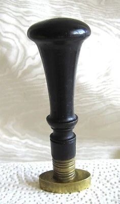 ANTIKES Siegel - Petschaft - Messing - Holzgriff - Bild 1 von 4