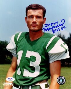 Don Maynard autographed signed inscribed 8x10 photo NFL New York Jets PSA COA