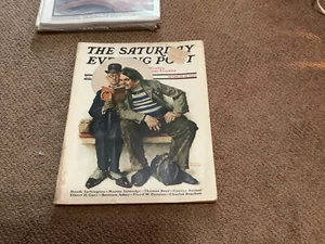 Saturday Evening Post Norman Rockwell "The Plot Thickens"March 12 1927 Complete - Picture 1 of 1