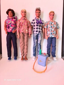 4 männliche Fashion Dolls, Ken von Barbie und Kevin von Steffi Love - Bild 1 von 1