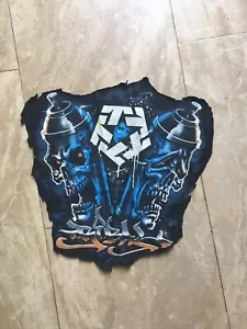 Tribal Gear Graffiti Spray Can Skulls Cut T Shirt Patch - Picture 1 of 2
