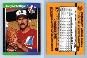 Andy McGaffigan - Expos #338 Donruss 1989 Baseball Trading Card