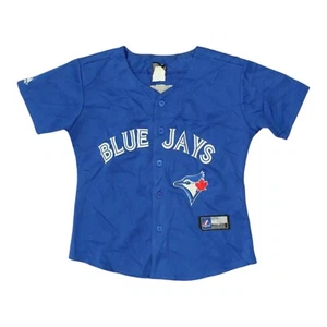 Blue Jays Baseball Shirt | Vintage Womens Majestic MLB Button Up José Bautista - Picture 1 of 6